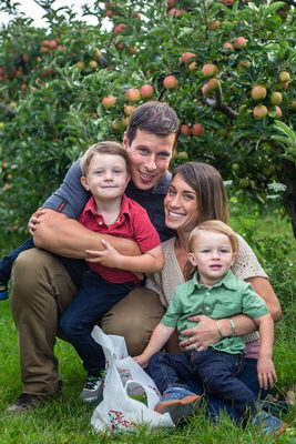%%Family or Senior Photo Session%%, Donated by Martha Duffy of MJD Photography, Peterborough, NH; 60-minute session to take place at your home or a location chosen and agreed upon in the Monadnock Region; Online gallery and at least 25 digital images to download with print release; No expiration; Larger image shows a sample family photo. https://www.mjdphotographs.com/