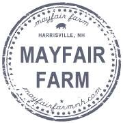 %%MayFair Farm Gift Card (1)%%, Donated by Barbara Michelson; A small scale, diversified family farm and kitchen in Harrisville, NH; The unique combination of quality, local farm products, an onsite commercial kitchen, and personalized client attention offer farm-to-table catering and events with an emphasis on seasonal, local menus. https://mayfairfarmnh.com/