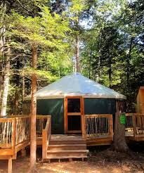 %%Maine Forest Yurts%%, Durham, ME; One Night Stay; Expires 12/31/25; Good for 2 adults; Additional adults $15 each; Children and dogs free; Two night minimum on weekends; Located on 100 acres on Runaround Pond in Durham, ME; Nestled in a pristine setting 5 minutes from Bradbury Mountain State Park, 15 minutes from Freeport/L.L. Bean and only 30 minutes from Portland; Accessible year-round, experience seasonal adventures including kayaking, canoeing, fishing, hiking, wildlife viewing, cross country skiing, ice skating, snowshoeing, or just sit back, relax and take in the natural surroundings; Yurts fully furnished; Be sure to visit their website to learn more. https://maineforestyurts.com/