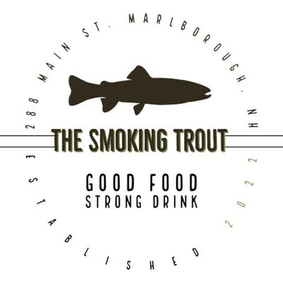 %%The Smoking Trout%%, Marlborough, NH; Gift Card; With a focus on fresh and locally sourced ingredients, this eatery provides a cozy atmosphere for patrons to enjoy a satisfying dining experience. Specializing in smoked trout dishes, they also offer a variety of other seafood options to cater to diverse palates. https://www.facebook.com/thesmokingtrout