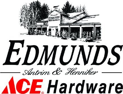 %%Edmunds Ace Hardware%%, Donated by Antrim, NH store; Gift Certificate; No expiration; May be used at Antrim, NH or Henniker, NH store; At Edmunds Ace Hardware we work with our customers to help you find the right solutions to your project. Whether it be painting, repairing a faucet, seeding a lawn or purchasing a new grill, the staff at Edmunds Ace Hardware has the knowledge. We will research and place special orders to get you those hard to find items! www.edmundsstore.com