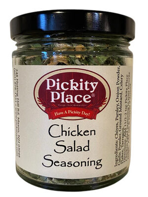 %%Pickity Place Herbs & Spices Gift Box%%, Donated by the Cummings Family; Brand new in box; Includes three 3 oz. jars: Tuna Salad Season; Pasta Salad Seasoning; Chicken Salad Seasoning; One 2 oz. jar: Herb Cheese Mix. https://www.pickityplace.com/