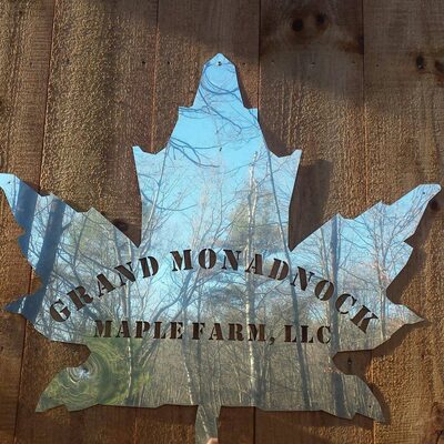 %%Grand Monadnock Maple Farm (1)%%, Harrisville, NH; 1 Liter (33.8 fl. oz.) 100% Pure NH Maple Syrup in glass jug; US Grade A; Amber Rich Taste; Grand Monadnock Maple Farm specializes in quality maple products right here in Harrisville, NH! https://www.monadnockmaple.com/; jon@monadnockmaple.com