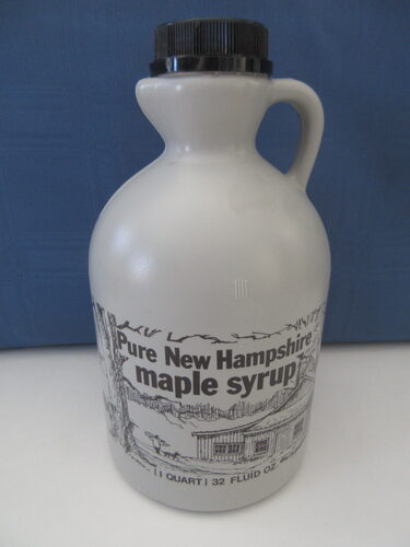 %%Boone and Family One Quart Pure New Hampshire Maple Syrup%%, Donated by Anne and Boone Somero, New Ipswich, NH; Grade A, Amber, Rich Taste.