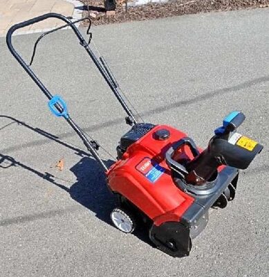 %%Toro Power Clear 518ZE Single Stage Snowthrower #38473%%, Donated by Doug MacGillvary; Previously owned but never used; Purchased in October 2019 and has been started up regularly to ensure it is running well; Receipt of purchase provided; Tackle small driveway/walkway jobs in no time with the Toro Power Clear Single-Stage 18 in. Gas Snow Blower with electric start. Quickly and easily clear 18 in. wide by 12 in. deep snow, and blast compacted snow and ice where you want it up to 25 ft. Ideal for concrete and asphalt surfaces that can park up to 4+ cars and 2 - 9 in. of snow at a time. Fold-down handle and chute make storage or transport simple. Storage dimensions: 29.5 in. x 18.7 in. x 27.5 in. Value based on cost at time of purchase in 2019.